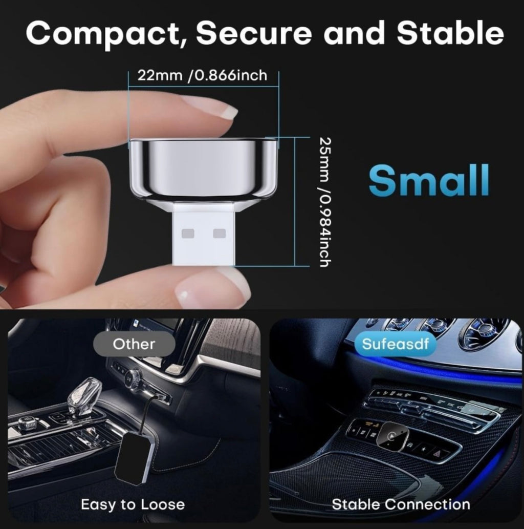 2-in-1 Wireless CarPlay & Android Auto